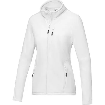Dámská recyklovaná fleecová bunda GRS Amber s celopropínacím zipem - Bílá / 2XL