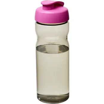 Sportovní láhev s vyklápěcím víčkem H2O Eco 650 ml - Uhelná / Magenta