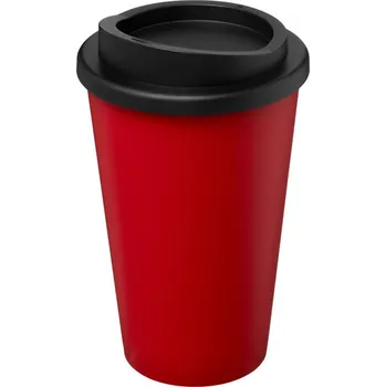 Recycled americano® kelímek s tepelnou izolací 350 ml - Červená / Černá