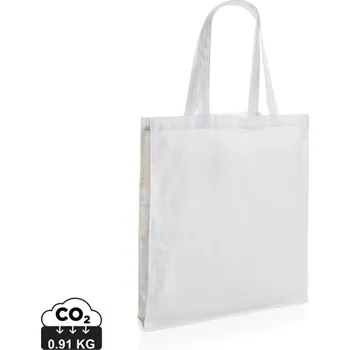 Taška s širokým dnem Impact ze 145g recykl. bavlny AWARE™ - Bílá