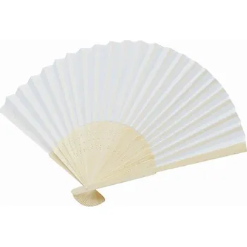 Skládací Vějíř Bamboo Cool - Bílá