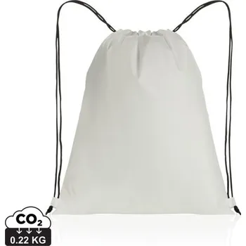 Městský batoh Šňůrkový batoh Impact ze 190T RPET AWARE™ - Bílá