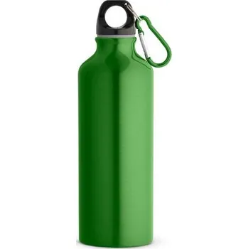 RE-LANDSCAPE M. Láhev z recyklovaného hliníku (100% rAL) s karabinou 530 ml - Světle Zelená