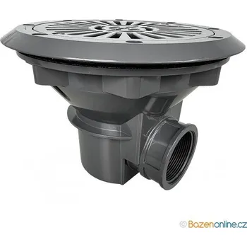 Bazénová výpust VA pro betonové bazény s fólií tmavě šedá