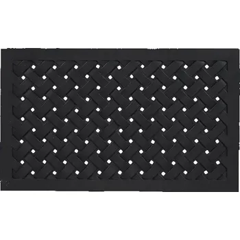 Rohožka Gumová Rohožka BEST FOR BOOTS - s výpletem, obdelníková černá, 76 x 45,5 cm|Esschert Design