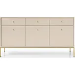 Komoda Mono II 154 cm béžová/zlatá