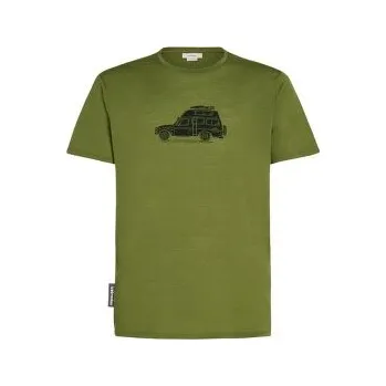 Icebreaker Merino 150 Tech Lite SS Tee Cosy Camper Men SPHAGNUM zelená S