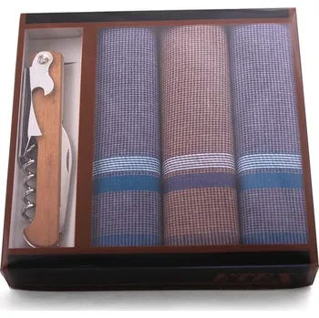 Látkový kapesník Pánské kapesníky s nožem Etex M30 3 ks - různé barvy