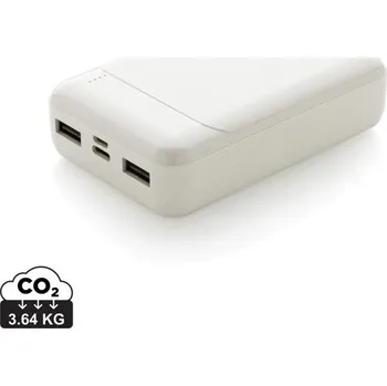 Powerbanka Powerbanka 10 000 mAh z RCS recyklovaného plastu - Bílá
