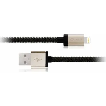 Datový kabel Luxa2 USB kabel MFi Lightning kabel 1m hliník černá+zlatá (PO-APP-ALL1CP-00)