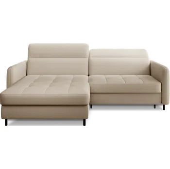 Sedací souprava Béžová rohová pohovka GOMSI, rozkládací Varianta: Levý roh