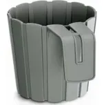 PROSPERPLAST Květináč závěsný BOARDEE HOOK šedý kámen 14,4cm