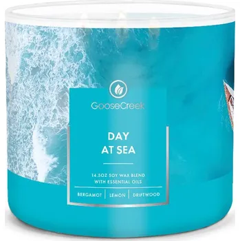 Svíčka Svíčka 0,41 KG DAY AT SEA, aromatická v dóze, 3 knoty|Goose Creek