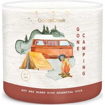 Svíčka Svíčka WILDERNESS 0,41 KG GONE CAMPING, aromatická v dóze, 3 knoty|Goose Creek