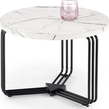 Konferenční stolek Konferenční stolek ANTICA M — kov, MDF, bílá