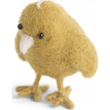 Velikonoční dekorace Plstěné okrové kuřátko