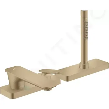 Vodovodní baterie Axor Citterio C Baterie na okraj vany, 3-otvorová instalace, kartáčovaný bronz, 49431140