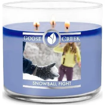 Svíčka Svíčka 0,41 KG SNOWBALL FIGHT, aromatická v dóze, 3 knoty|Goose Creek