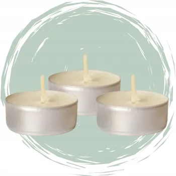 Svíčka Čajové svíčky z vosk sojového, malé, 100 kusů, bez vůně, bavlněný knot