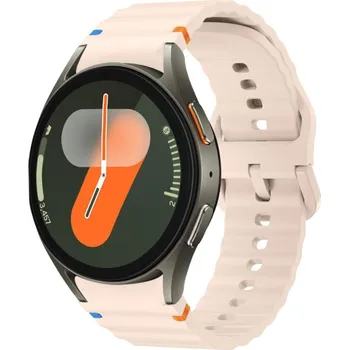 Ostatní příslušenství k chytrým hodinkám VSECHNONAMOBIL 85973 WAVE Silikonový řemínek pro Samsung Galaxy Watch 7 (40mm / 44mm) světle růžový