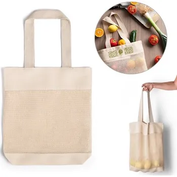 Nákupní taška MUMBAI. Síťovaná taška ze 100% bavlny (180 g/m²)