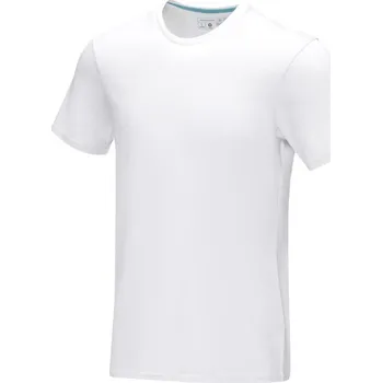 Pánské tričko Azurite pánské tričko s krátkým rukávem z organického materiálu - Bílá / XS