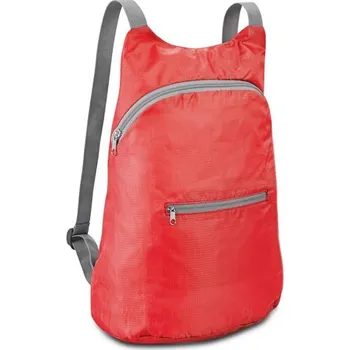 Městský batoh BARCELONA. Skládací batoh z materiálu polyester 210D ripstop - Červená