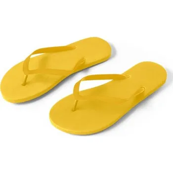 Pánské pantofle MAUPITI S / M. Pohodlné pantofle s PE podrážkou a PVC páskem - Žlutá