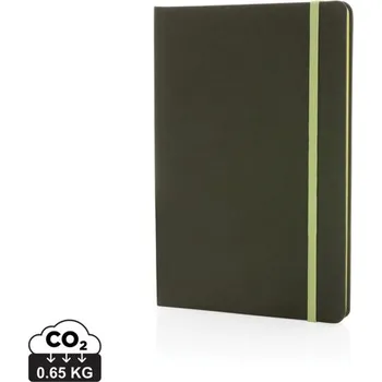 Zápisník Poznámkový blok A5 z GRS RPET - Zelená / Zelená