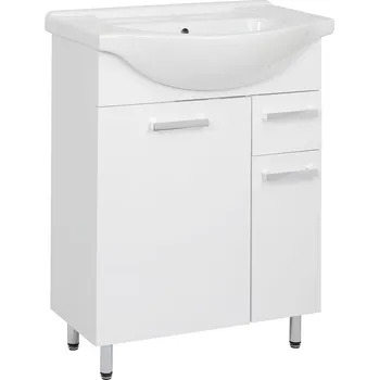 Koupelnový nábytek A-INTERIÉRY Koupelnová skříňka s keramickým umyvadlem Leonidas S 65