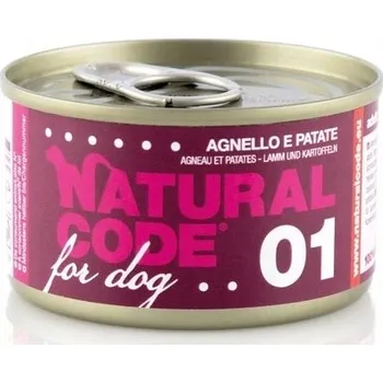 Krmivo pro psa Natural Code krmivo mokré jehněčí maso 0,09 kg