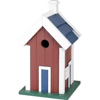 Krmítko pro ptáka Budky BEST FOR BIRDS SCANDI, modrá(č.1)/červená(č.2)/bílá(č.3)/béžová(č.4),27cm (DOPRODEJ)|výběr z variant|Esschert Design - červená