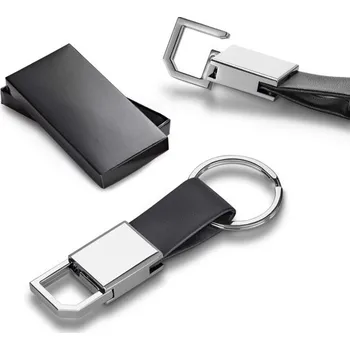 BOURCHIER. Přívěsek na klíče z kovu a PU