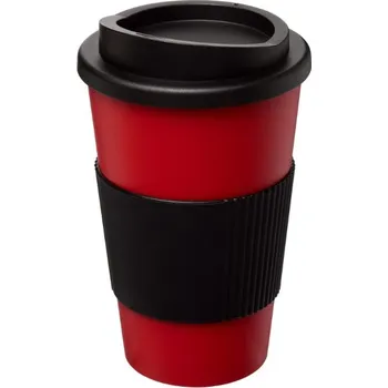 Termohrnek Termo hrnek s rukojetí Americano® 350 ml - Červená / Černá