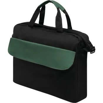 Taška Na Dokumenty Bristol - Černá / Tmavě Zelená