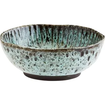 MADAM STOLTZ Kameninová miska Green/black