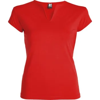 Dámské tričko Belice&nbsp;dámské tričko s krátkým rukávem - Červená / 2XL
