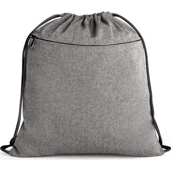 CHANCERY. Stahovací vak z recyklované bavlny (70 %), polyesteru (30 % rPET) (140 g/m²) - Černá