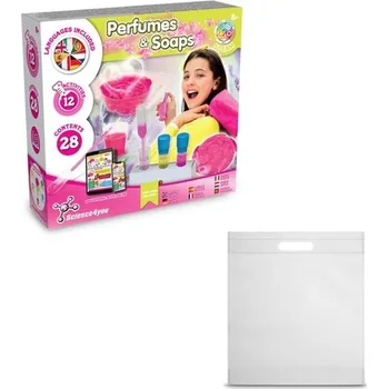 Perfume & Soap Factory Kit IV. Vzdělávací hra dodáváno s dárkovým sáčkem z netkané textilie (80 g/m²) - Bílá