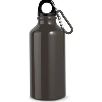 Láhev LANDSCAPE S. Hliníková sportovní láhev s karabinou 400 ml - Ocelově Šedá