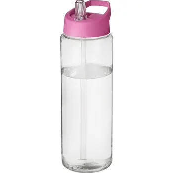Láhev H2O Vibe 850 ml sportovní lahev s víčkem s hubičkou - Průhledná / Růžová