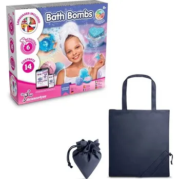 Bath Bombs Kit V. Vzdělávací hra dodáváno se skládací dárkovou taškou 190T - Námořnická Modrá