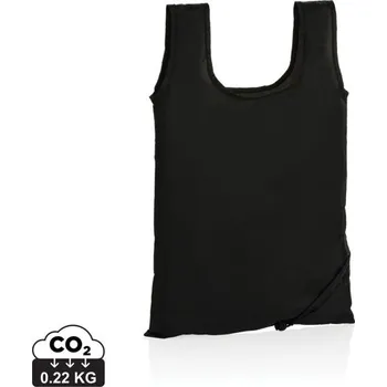 Skládací nákupní taška Impact ze 190T RPET AWARE™ - Černá