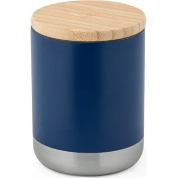 Termohrnek NORRE TUMBLER. Dvoustěnný nerezový (36% recyklace) vakuově izolovaný kelímek 370 ml - Námořnická Modrá