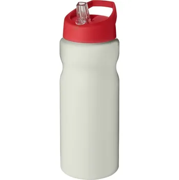 Láhev Sportovní láhev s víčkem s hubičkou H2O Eco 650 ml - Slonovinově bílá / Červená