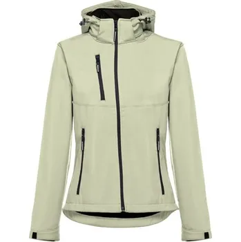 THC ZAGREB WOMEN. Dámská softshellová bunda s páskem - Pastelově Zelená / M