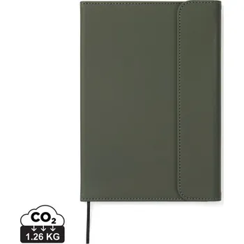 Zápisník Zápisník VINGA Baltimore z GRS recykl. papíru a PU - Zelená