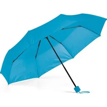 Deštník MARIA. Skládací deštník z polyesteru 190T - Světle Modrá