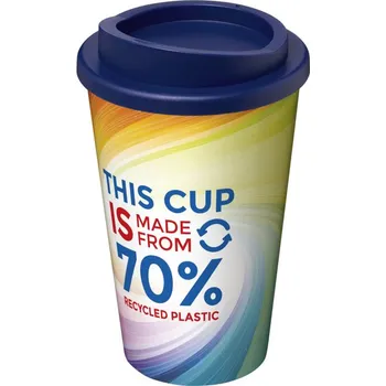 Hrnek Brite-Americano® Eco s tepelnou izolací a objemem 350 ml - Modrá