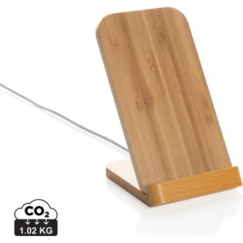 Bezdrátově nabíjecí stojánek 5W z bambusu
